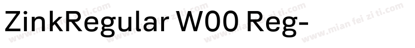 ZinkRegular W00 Reg字体转换